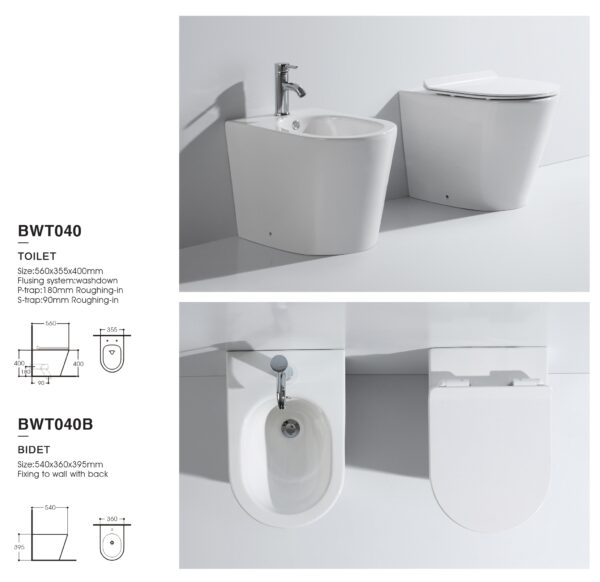 SANITARI SERIE MERCURY FILO MURO