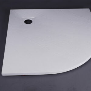 PIATTO DOCCIA IN MINERAL MARMO EFFETTO PIETRA 80X80 SEMICIRCOLARE