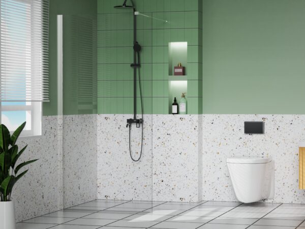 PARETE FISSA WALK-IN DA 140 TRASPARENTE - immagine 2